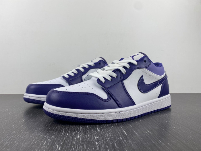 Air Jordan 1 Low White Purple 553558-515