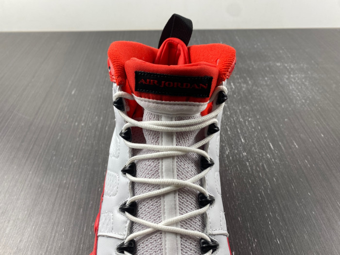 Air Jordan 9 Retro White Gym Red - 302370-160