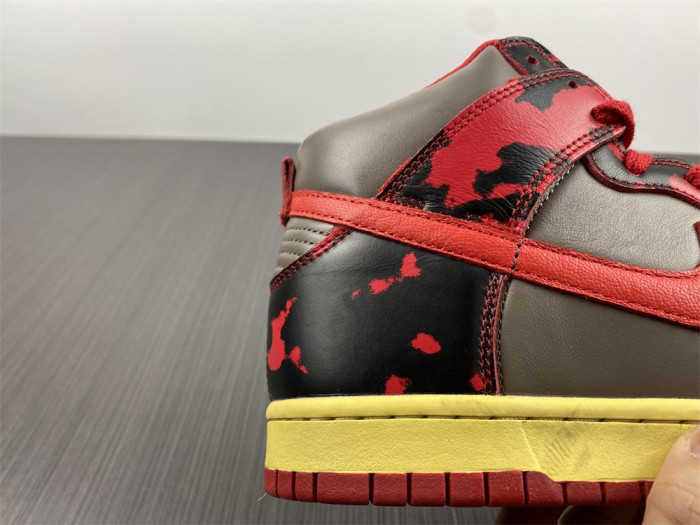 Nike Dunk High 1985 Red Acid Wash - DD9404-600