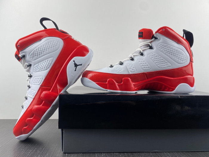 Air Jordan 9 Retro White Gym Red - 302370-160