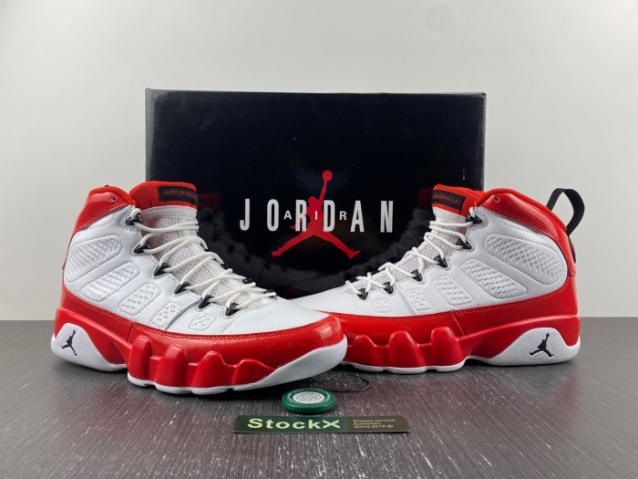 Air Jordan 9 Retro White Gym Red - 302370-160