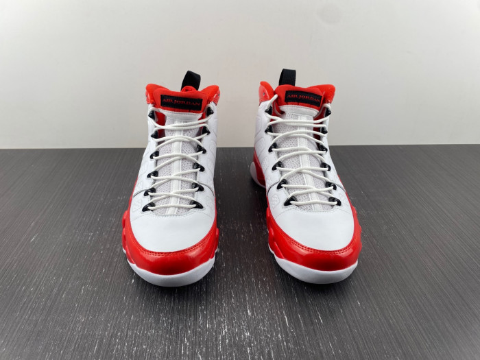Air Jordan 9 Retro White Gym Red - 302370-160