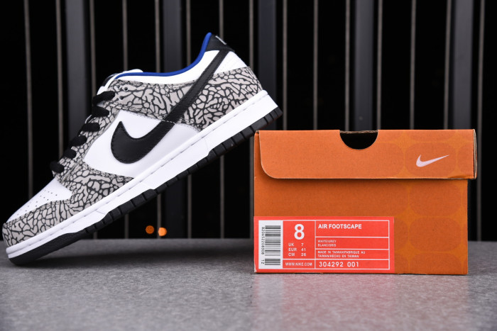 NIKE DUNK SB LOW WHITE CEMENT - 304292-001