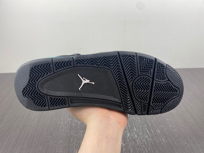Air Jordan 4 Black T*f*ny Green BQ7669-132