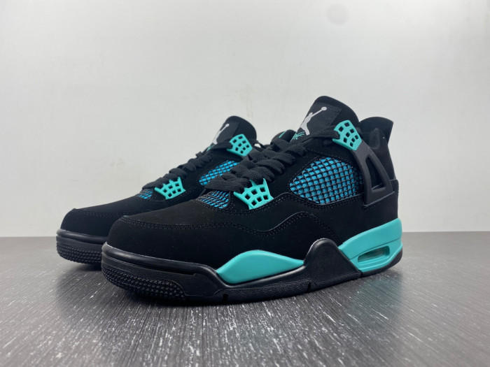 Air Jordan 4 Black T*f*ny Green BQ7669-132