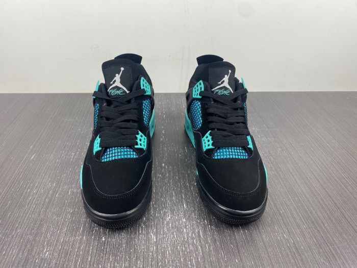 Air Jordan 4 Black T*f*ny Green BQ7669-132