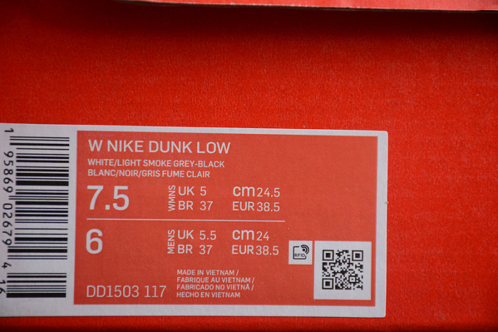 Nike Dunk Low Light Smoke Grey - DD1503-117
