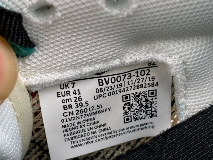 NIKE X SACAI LD WAFFLE BLACK NYLON UK 14 US 15 BV0073-102