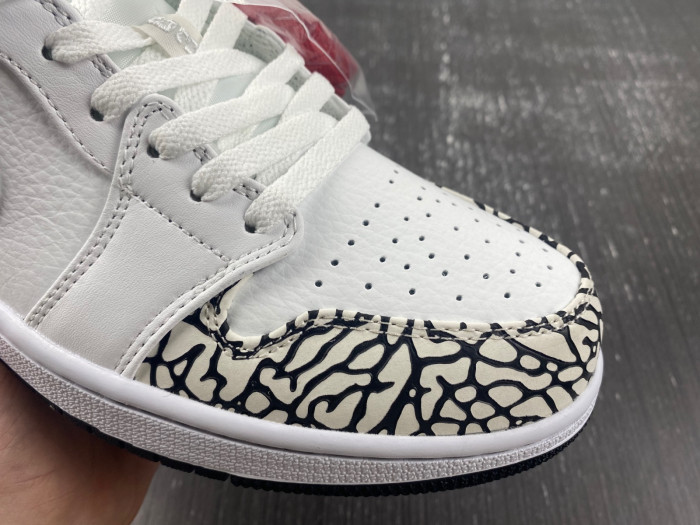 Air Jordan 1 Low Phat White Cement Grey 338145-162