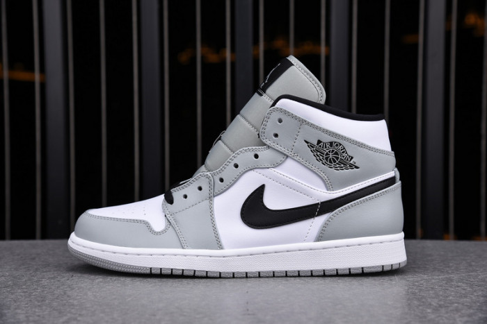 AIR Jordan 1 Mid Light Smoke Grey - 554724-092