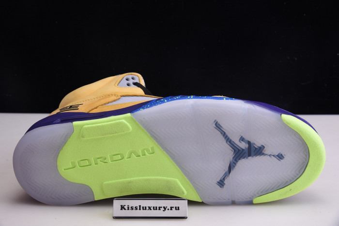 AIR JORDAN 5 SOLAR ORANGE WHAT THE CZ5725-700