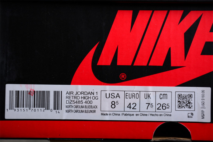 Air Jordan 1 High OG “University Blue” DZ5485-400