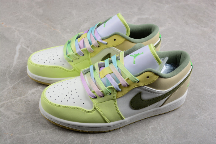 Jordan 1 Low Sail White Oil Green  - FD9906-131