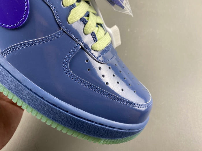 Nike Air Force 1 Low Patent Leather Mystic Navy Grape Ice IO4489-400