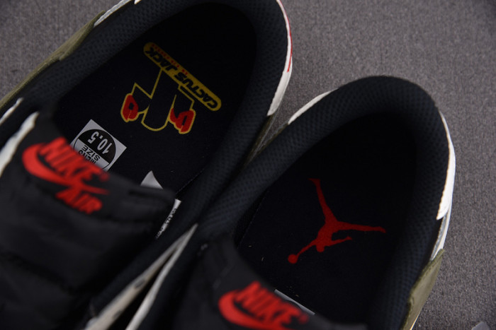 Travis Scott x Air Jordan 1 Low OG Olive DZ4137-106