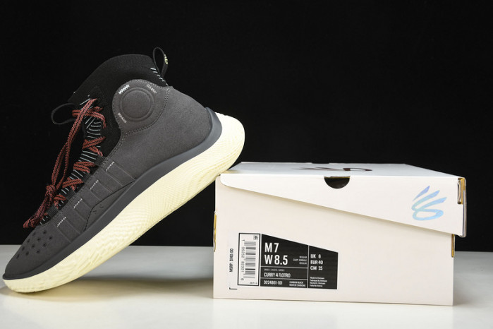 UNDER ARMOUR CURRY 4 FLOTRO GREY BLACK 3024861-001