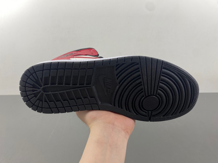 AIR JORDAN 1 MID WOMENS BLACK TOE BQ6472-160