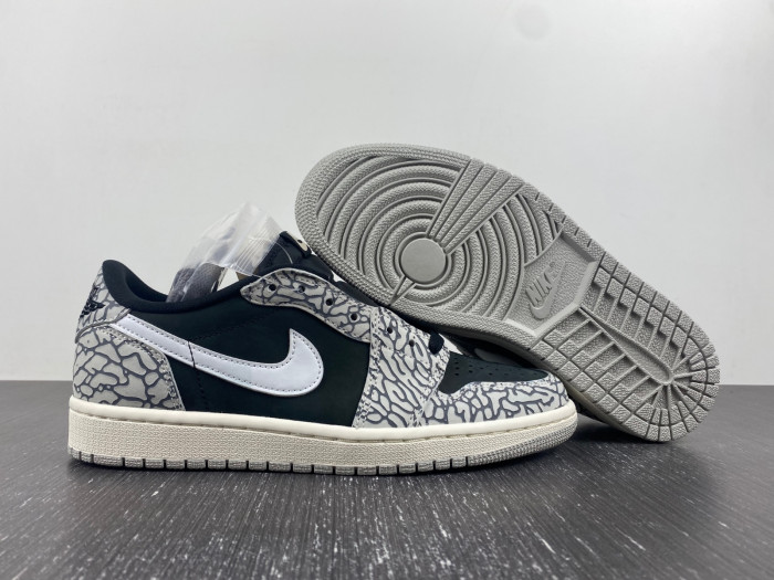 Air Jordan 1 Retro Low OG Black Cement - CZ0790-001