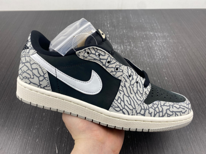 Air Jordan 1 Retro Low OG Black Cement - CZ0790-001