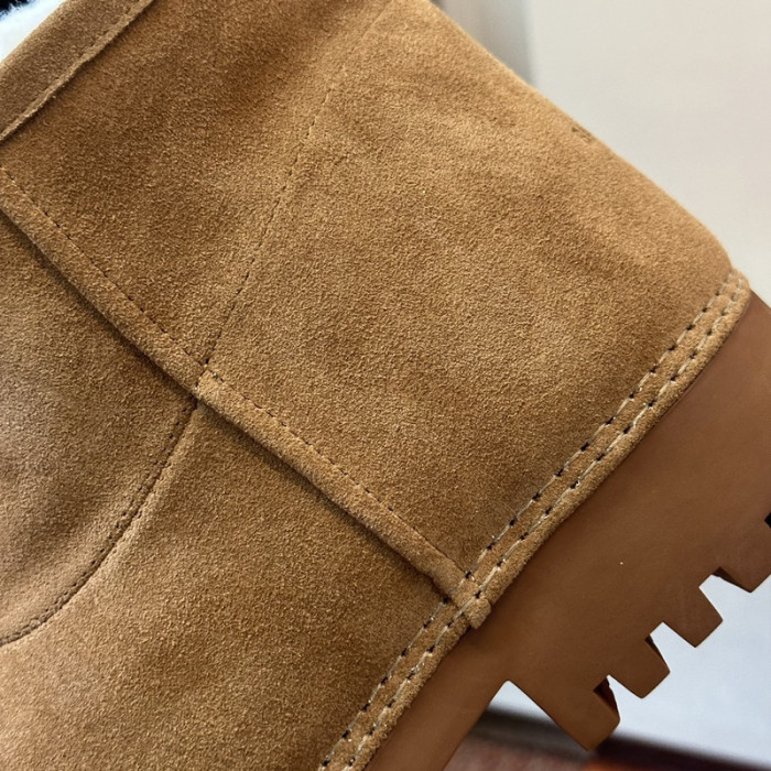 Ba1en*iaga Brown Alaska Fur Bootie