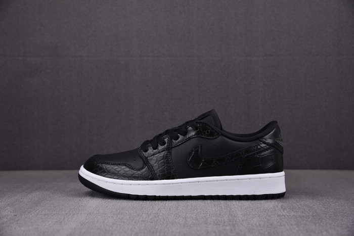 Air Jordan 1 Retro Low Golf Black Croc - DD9315-003