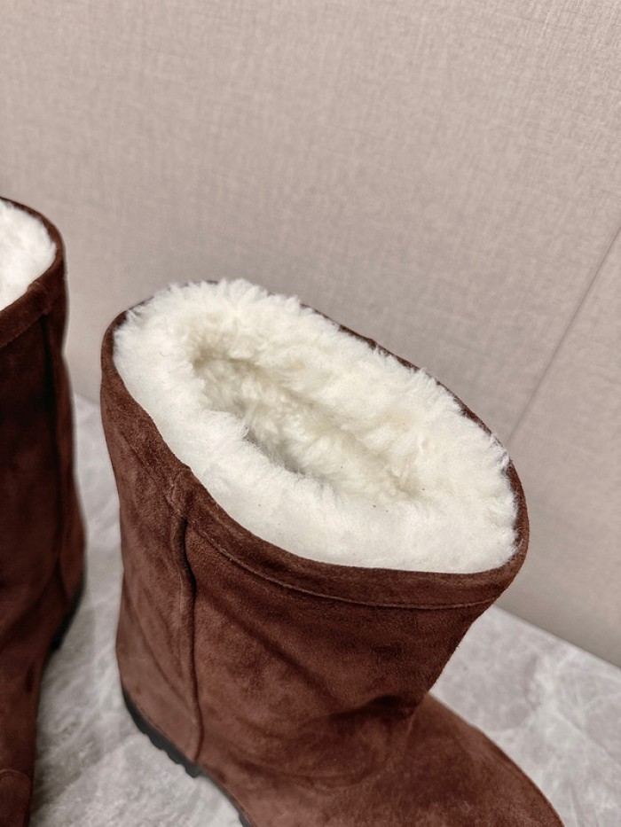 Ba1en*iaga Alaska Faux-Fur Low Boots