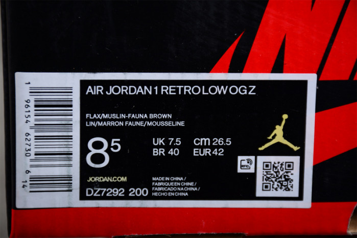 AIR Jordan 1 Retro Low OG Zion Williamson Voodoo DZ7292-200
