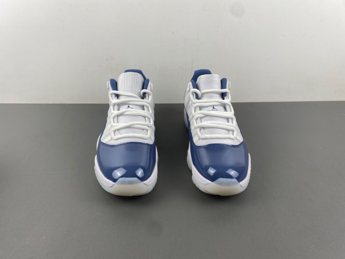 AIR JORDAN 11 LOW RETRO WHITE MIDNIGHT NAVY | FV5104-104
